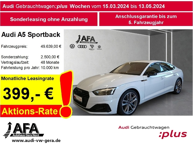 Audi A5 Sportback 40 TFSI Advanced quattro S tronic S-Line*AHK*RFK*ACC*LM19